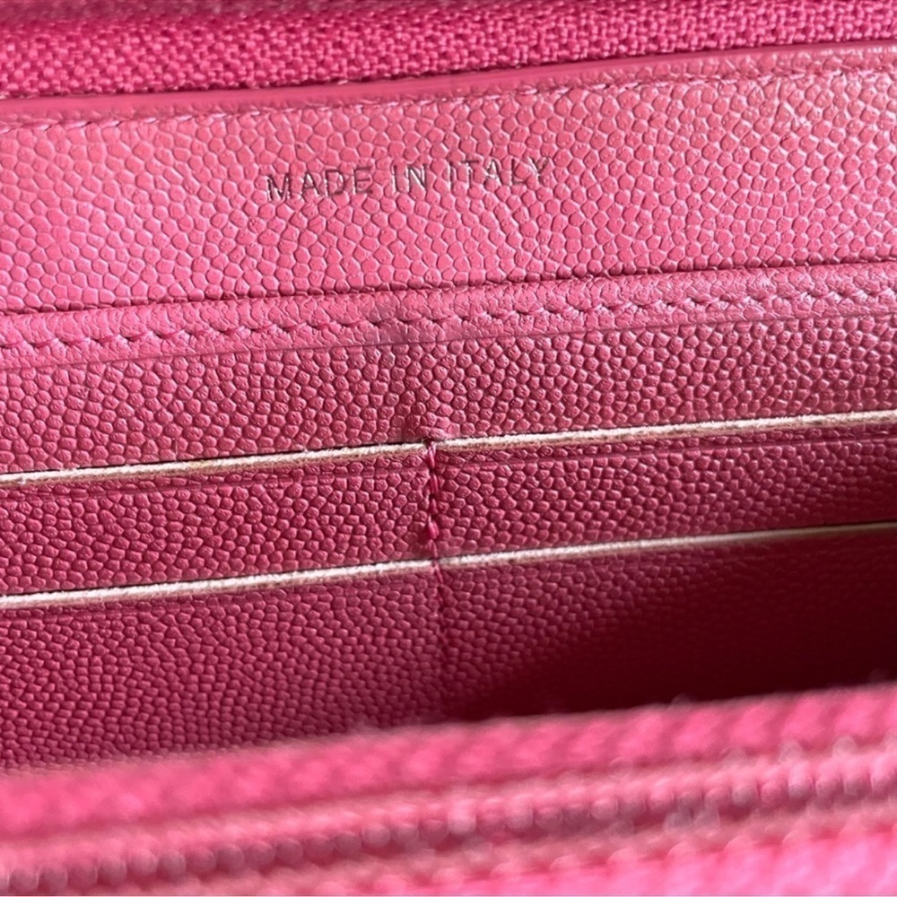 CHANEL Long Wallet Pink CC Mark/Coco Button (Made in Italy🇮🇹) - Picture 10 of 11